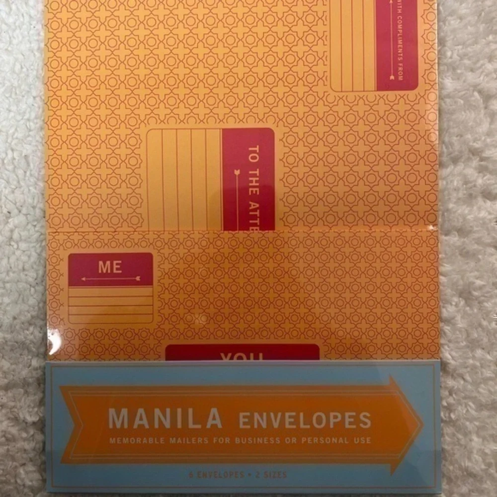 Knock Knock 6 Pack of Manila Not Vanilla Envelopes